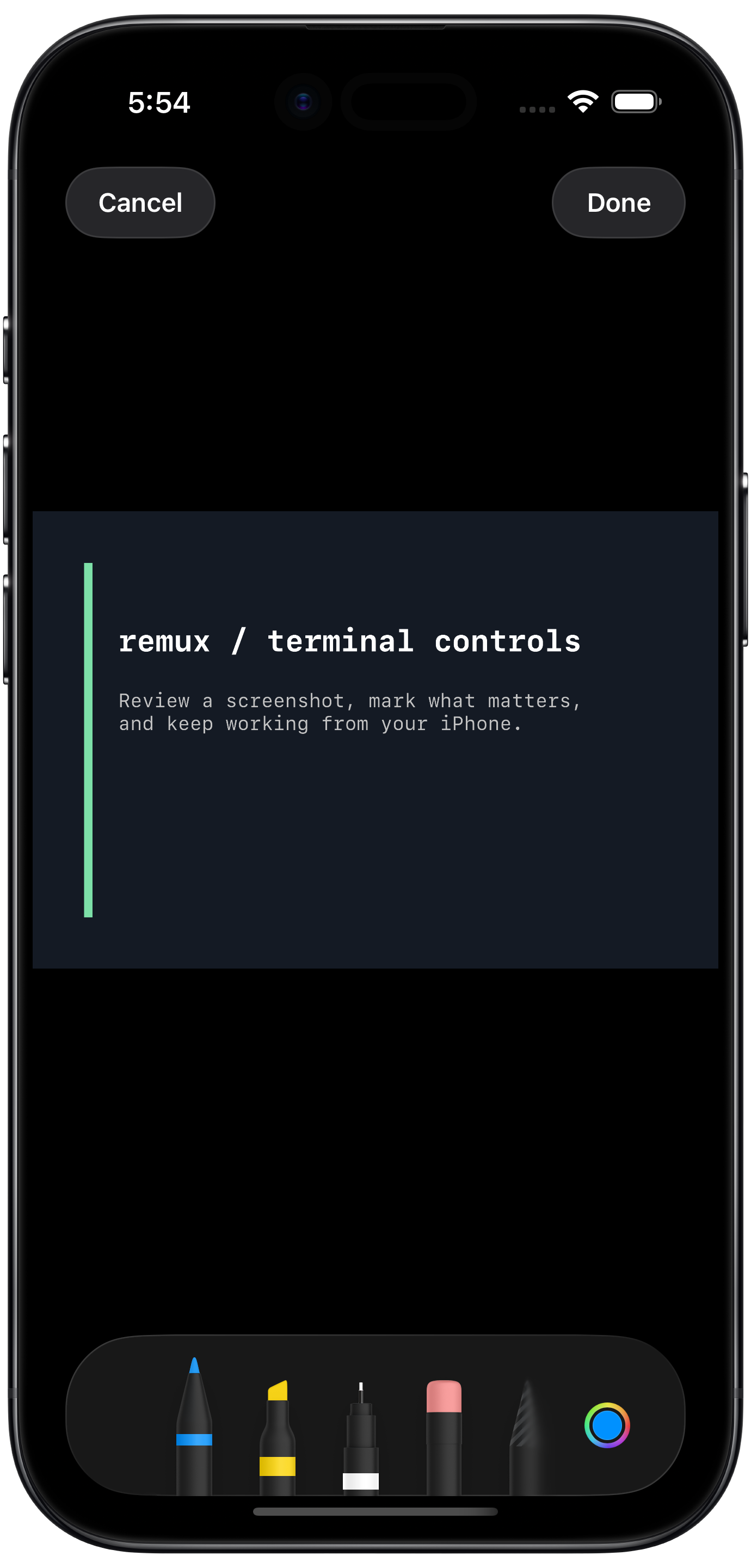Remux image annotation tools before uploading an attachment